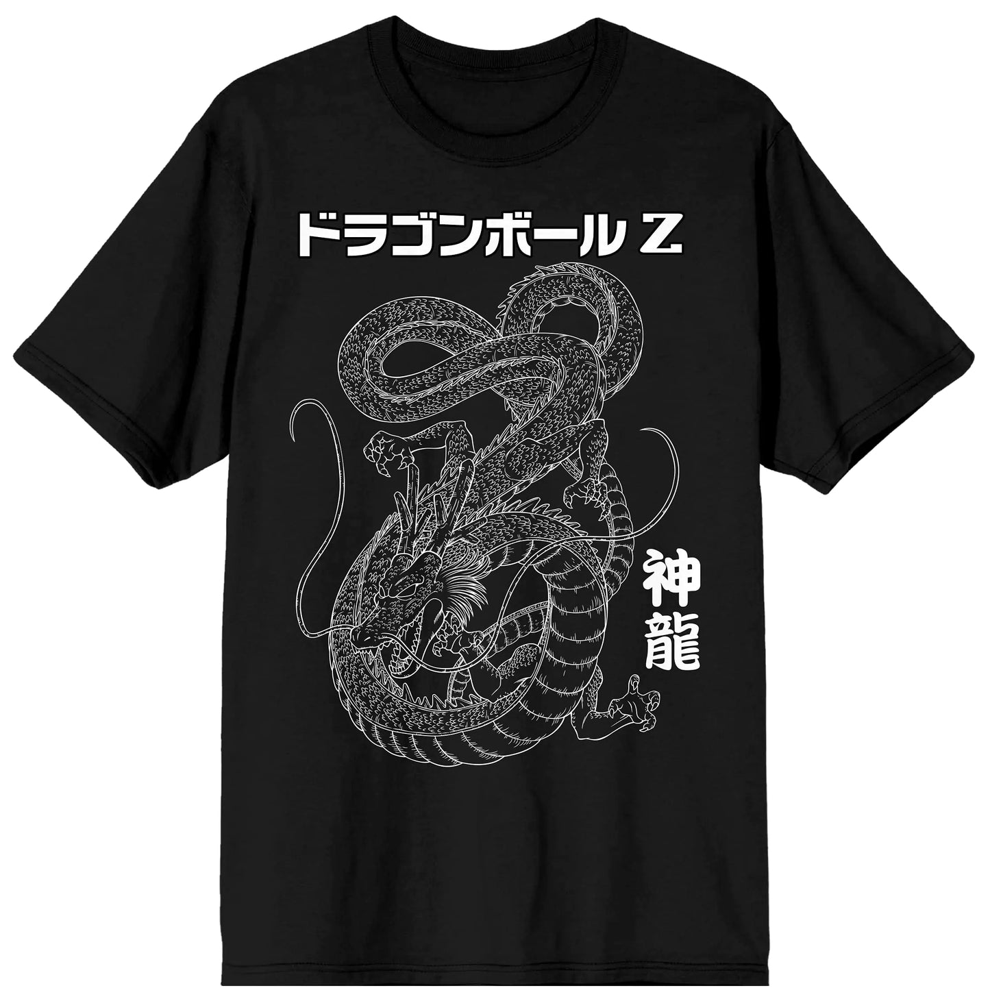 Camiseta Gráfica Negra Dragon Ball Z Shenron para Hombre - M